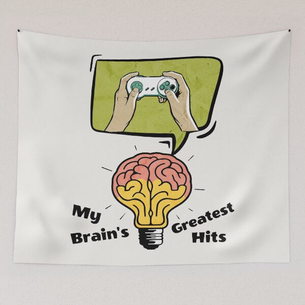 Item preview, Funny Gamer Brain Puns - Relatable Sarcasm Humor Gift designed and sold by InkyGenies.