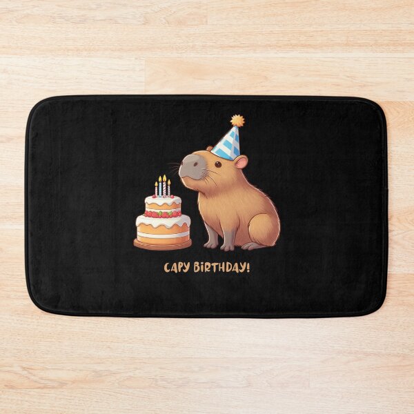 Item preview, Cappy Capy Birthday Capybara Kawaii  designed and sold by These_Prints.