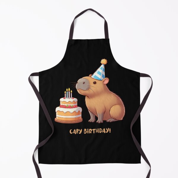 Item preview, Cappy Capy Birthday Capybara Kawaii  designed and sold by These_Prints.