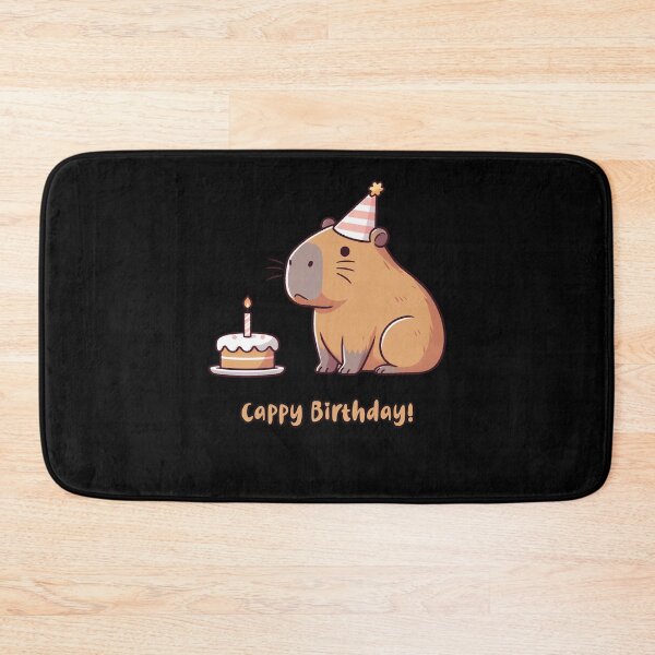 Item preview, Cappy Capy Birthday Capybara Kawaii  designed and sold by These_Prints.