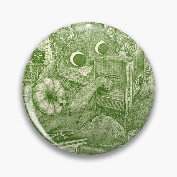 Item preview, Indoor Cat Green designed and sold by Sarah Crosby.
