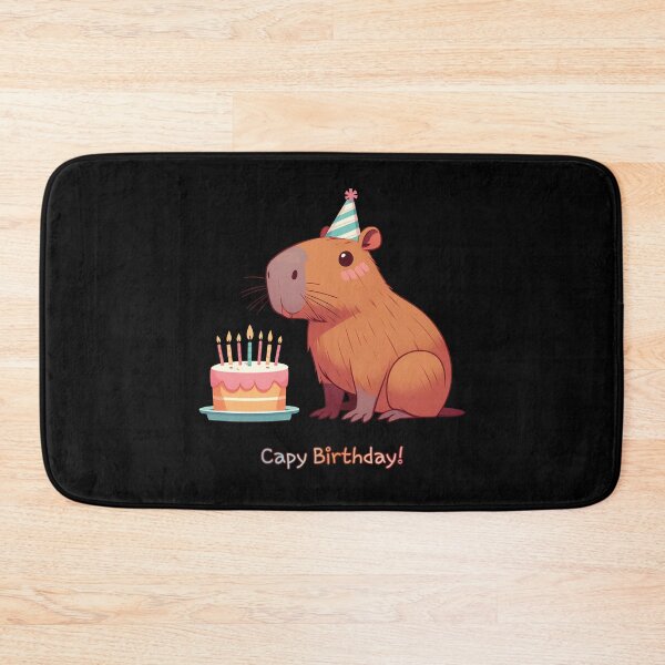 Item preview, Cappy Capy Birthday Capybara Kawaii  designed and sold by These_Prints.