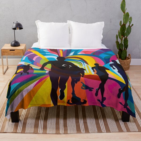 Item preview, Psychedelic twist marathon scene bold colours Active Outdoors Inspired Art designed and sold by CDC40.