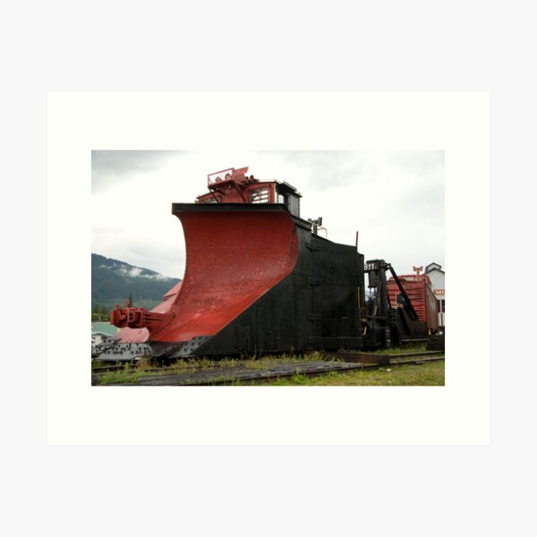 Serious snow plow Art Print