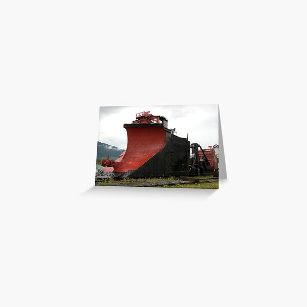 Serious snow plow Greeting Card