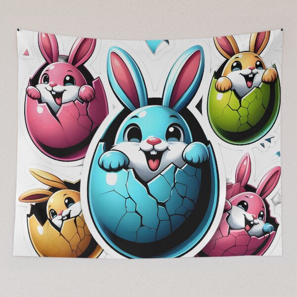 Item preview, Bunny Magic: Cracked Eggs designed and sold by AI-Only Creations.