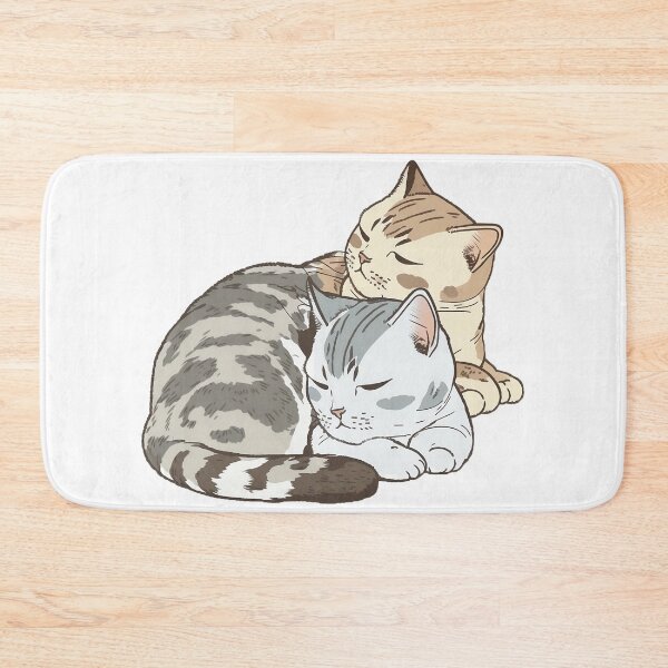 Item preview, Sleepy Cat Buddies: Ginger & Tabby Snuggle Up designed and sold by ColorsOfCulture.