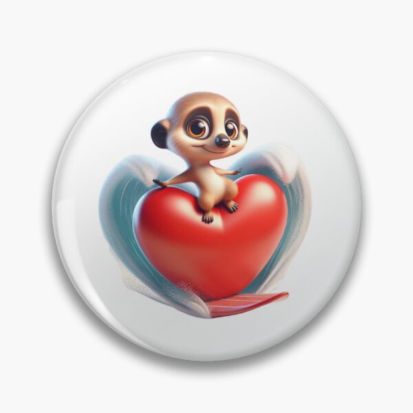 Item preview, Heartfelt Surf Session - Endearing Meerkat on Surfboard designed and sold by vk09.