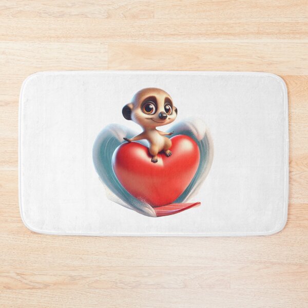 Item preview, Heartfelt Surf Session - Endearing Meerkat on Surfboard designed and sold by vk09.