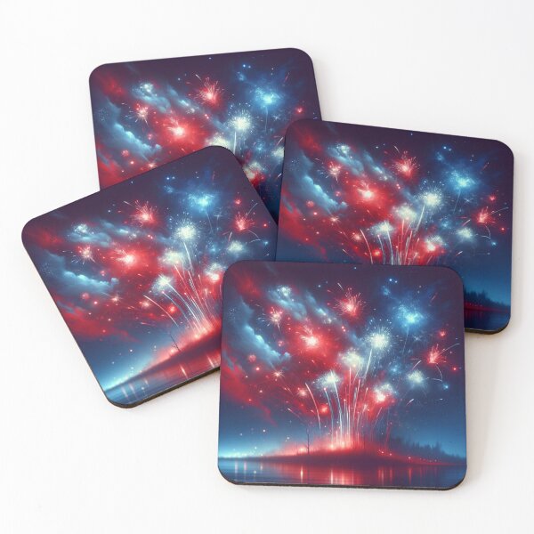 Item preview, Red, white, and blue fireworks designed and sold by caroldarlene.