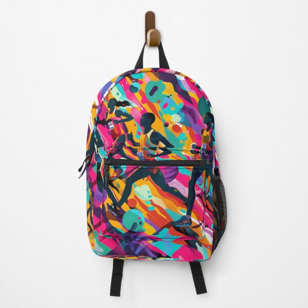 Item preview, Psychedelic twist marathon scene bold colours Active Outdoors Inspired Art designed and sold by CDC40.