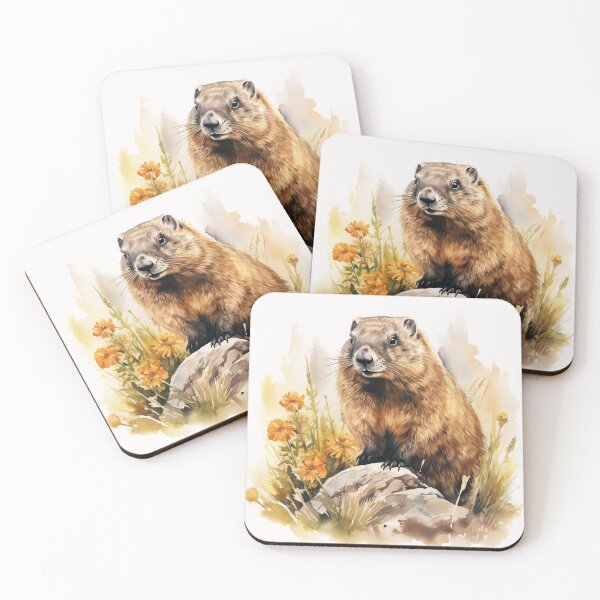 Item preview, Watercolor Marmot designed and sold by TheAnimalZ00.