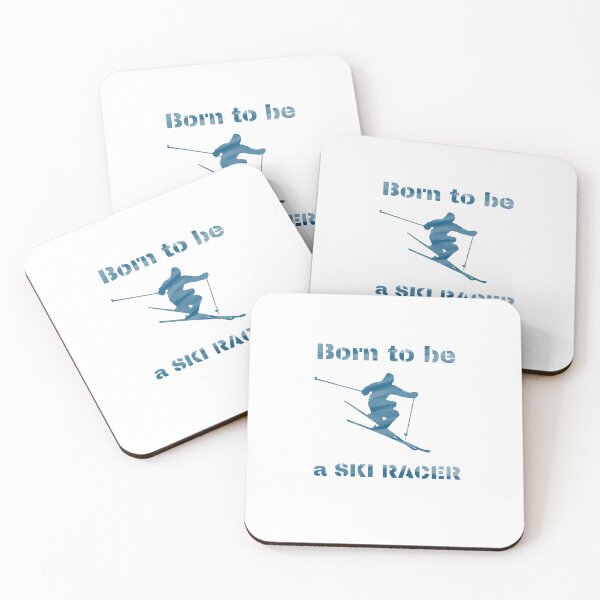Item preview, Ski racer, born to be a ski racer, gifts for skiers designed and sold by alczar.