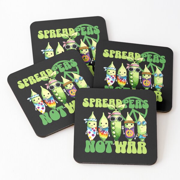Artikelvorschau, Spread Peas not War Hippy Peace Design entworfen und verkauft von DoodleDashShop.