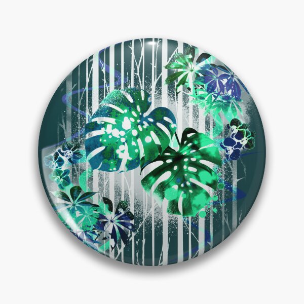 Item preview, Tropical leaf pattern #1 -Teal designed and sold by ArtSea-Bubble.