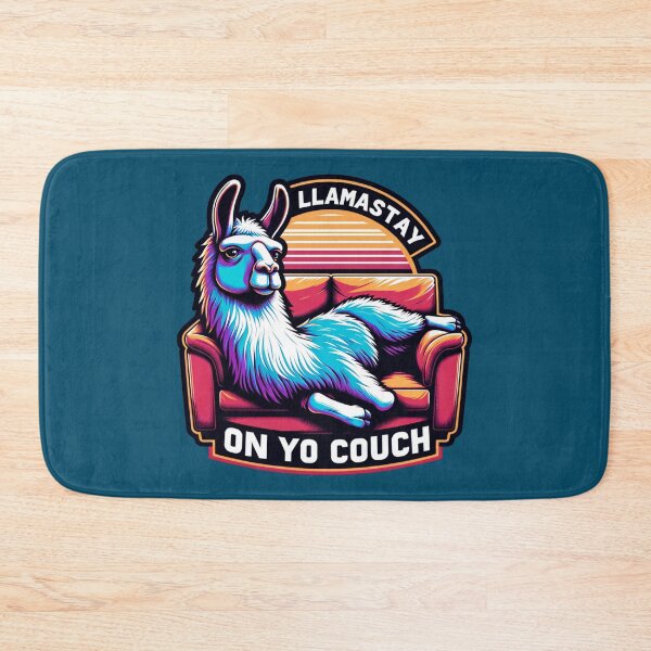 Item preview, Llamastay on yo couch designed and sold by Catherine Harrison.