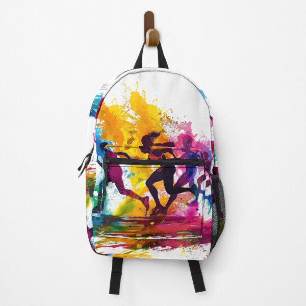 Item preview, Runners kicking splashes of colour as they sprint Active Outdoors Inspired Art designed and sold by CDC40.