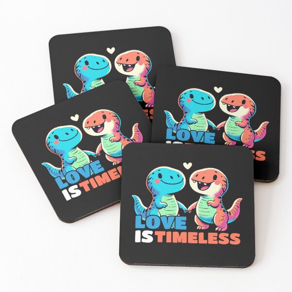 Item preview, Love is Timeless Dino Love Design designed and sold by DoodleDashShop.