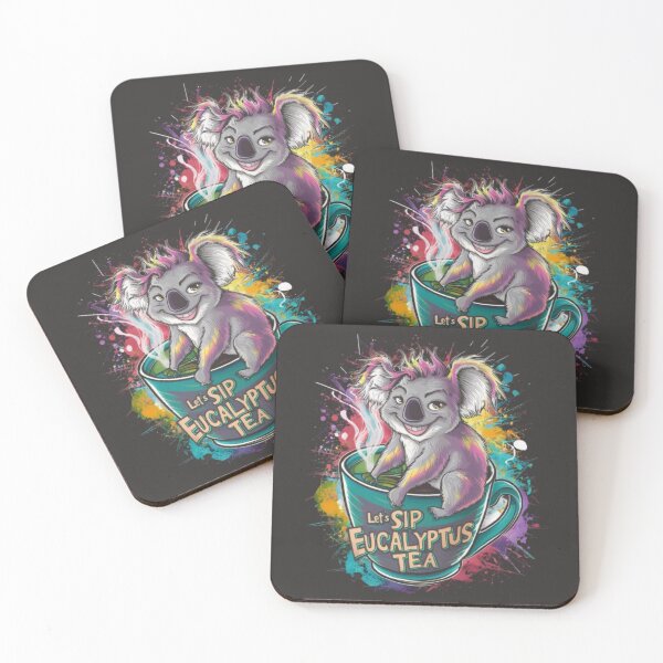 Item preview, WhimsyWares animals spring eucalyptus tea designed and sold by Imaginarium of Chaos falcon88 .