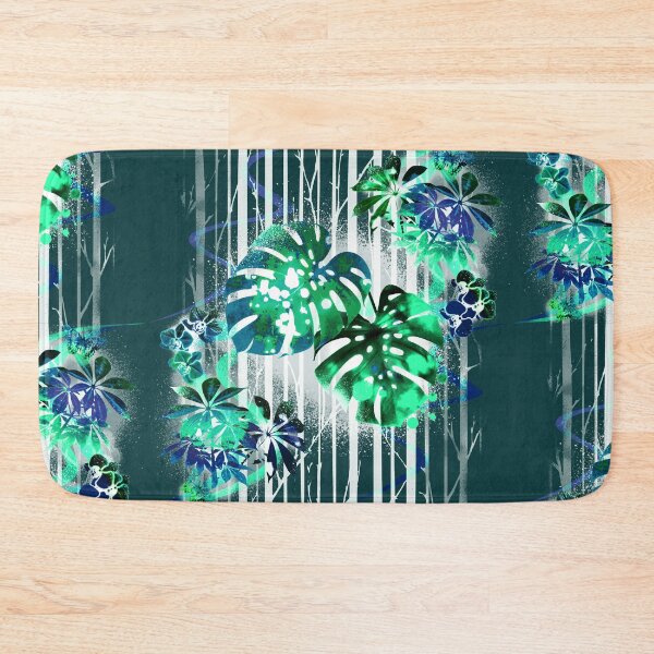 Item preview, Tropical leaf pattern #1 -Teal designed and sold by ArtSea-Bubble.
