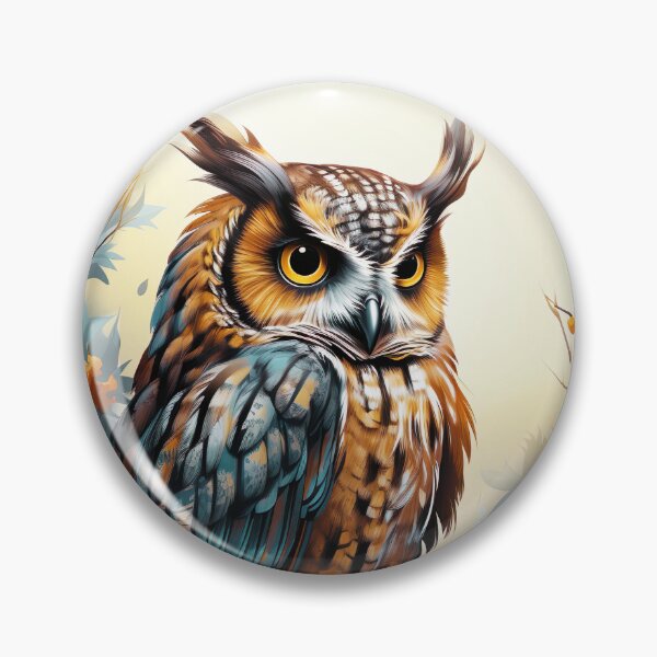 Item preview, Watercolor Great Horned Owl designed and sold by TheAnimalZ00.