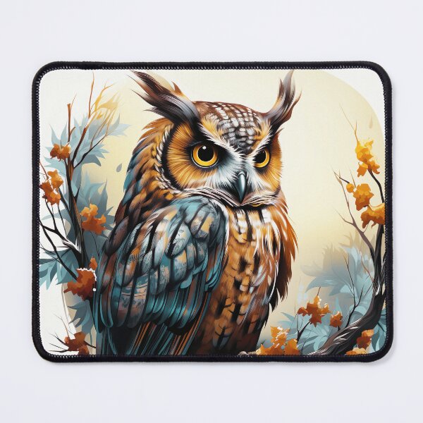Item preview, Watercolor Great Horned Owl designed and sold by TheAnimalZ00.