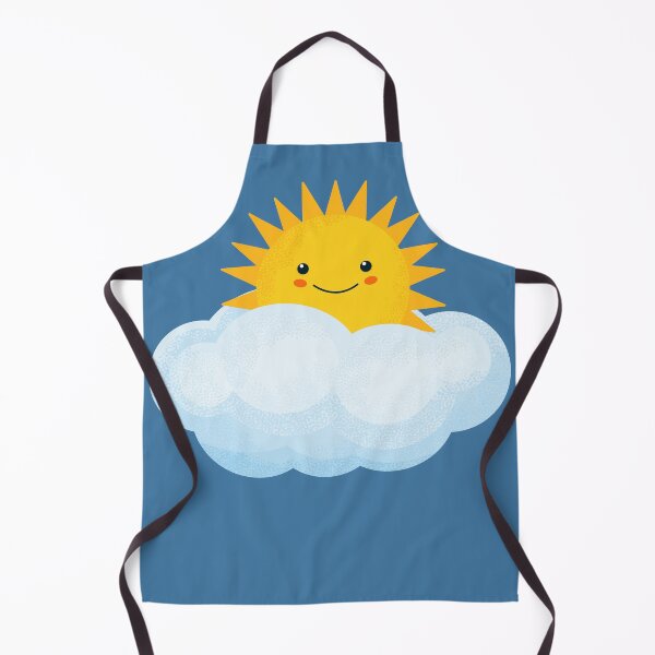Item preview, The sun is hiding in a cloud. Joyful happy sun in cartoon style for design prints, t-shirts and patterns for kids designed and sold by Eridanka.