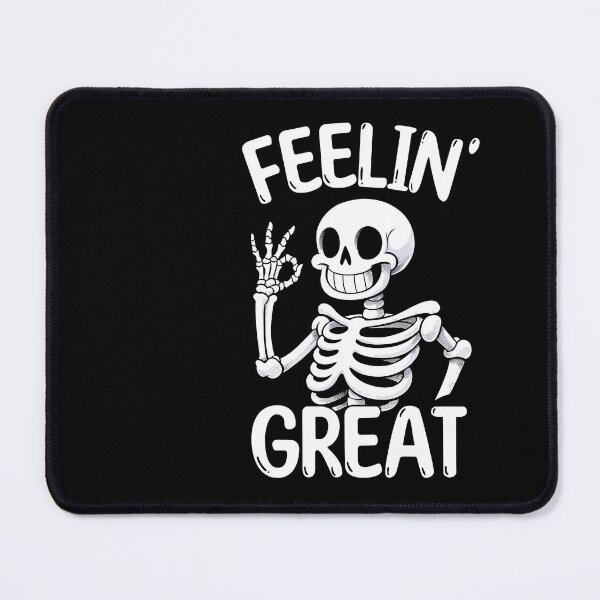 Item preview, Feeling Great Skeleton designed and sold by DoodleDashShop.