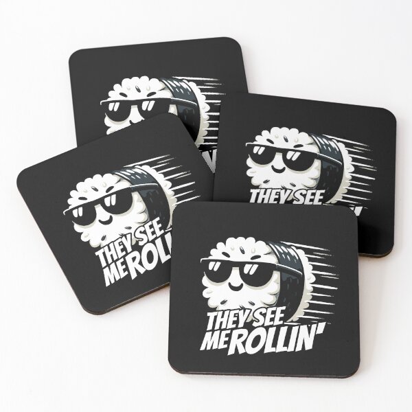 Item preview, They see me Rollin Sushi Roll designed and sold by DoodleDashShop.