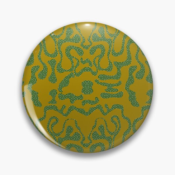 Item preview, Gold on Green pattern Squiggle designed and sold by GreyMoonForest.