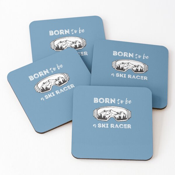 Item preview, Ski racer, born to be a ski racer, gifts for skiers designed and sold by alczar.