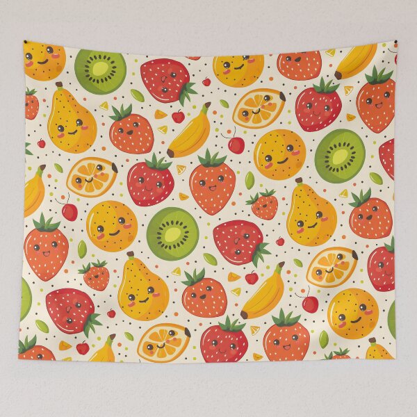 Item preview, Kawaii Cute Fun Summer Fruits designed and sold by 89BLACK.