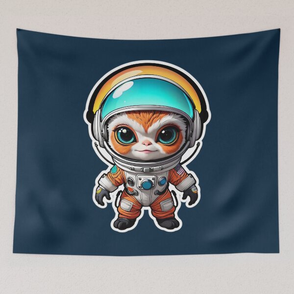 Item preview, Funny Space Gremlin Astronaut designed and sold by TheArtOfPat.