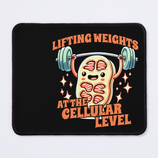 Item preview, Lifting weights at the Cellular Level designed and sold by DoodleDashShop.
