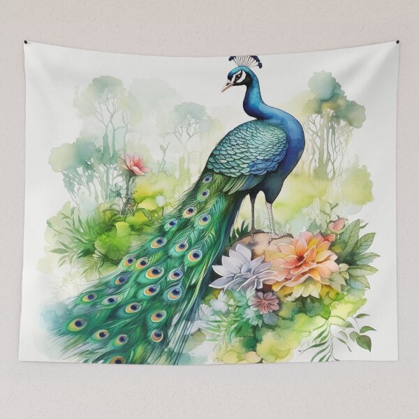 Item preview, Watercolor Peacock designed and sold by TheAnimalZ00.