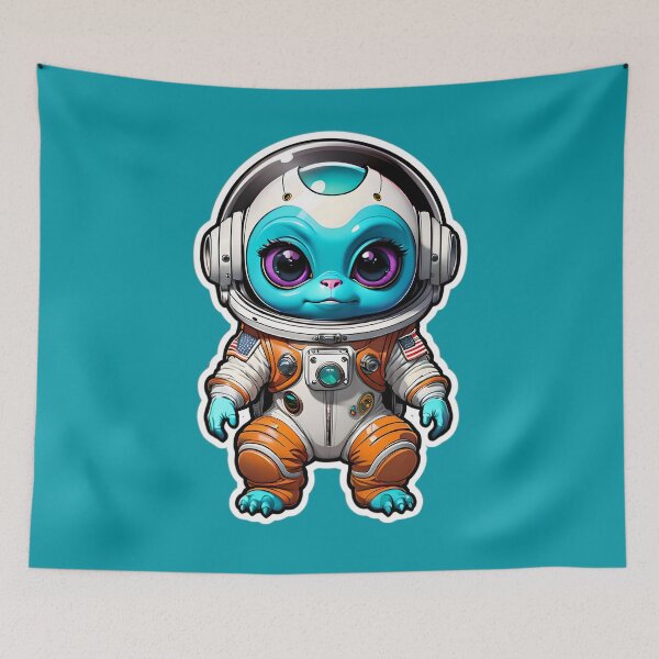 Item preview, Funny Space Gremlin Astronaut designed and sold by TheArtOfPat.