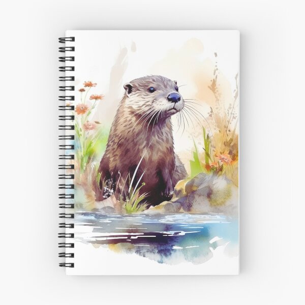 Item preview, Watercolor River Otter designed and sold by TheAnimalZ00.