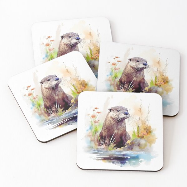 Item preview, Watercolor River Otter designed and sold by TheAnimalZ00.