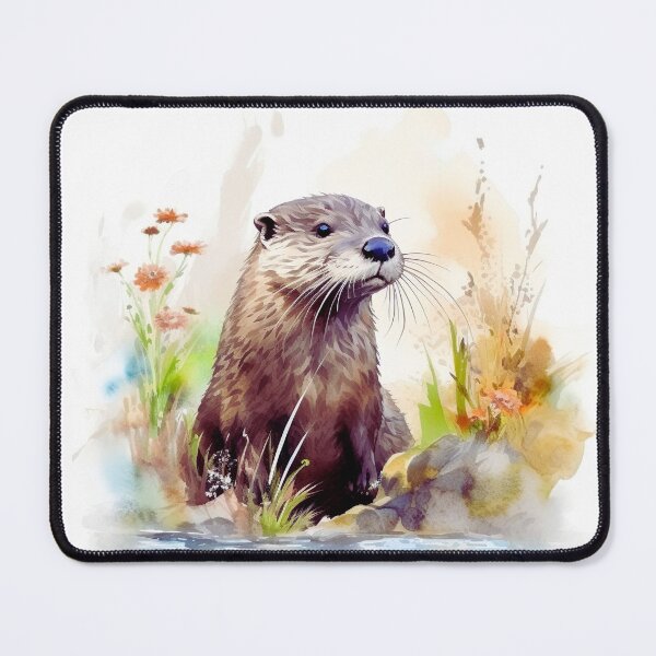 Item preview, Watercolor River Otter designed and sold by TheAnimalZ00.