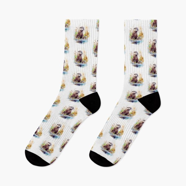Item preview, Watercolor River Otter designed and sold by TheAnimalZ00.