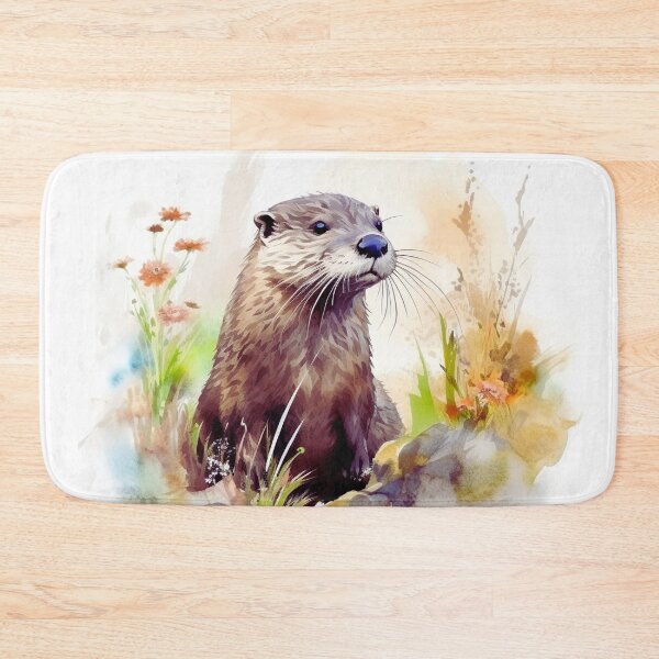 Item preview, Watercolor River Otter designed and sold by TheAnimalZ00.