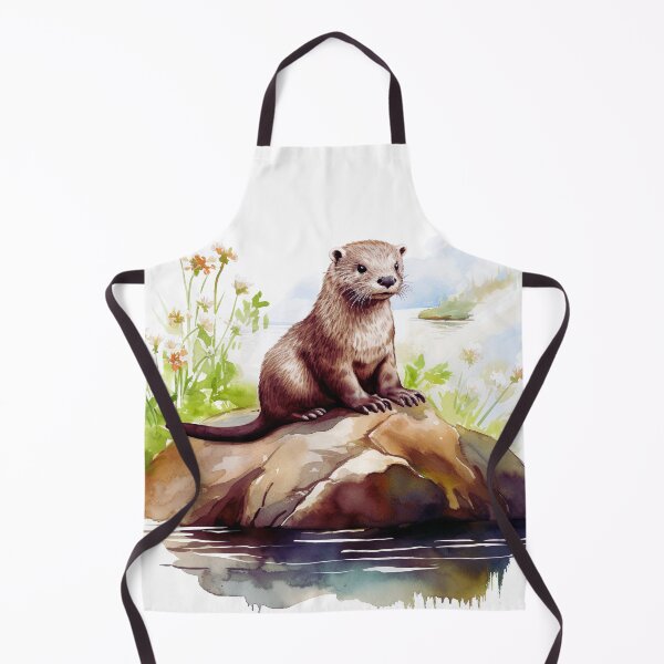 Item preview, Watercolor River Otter designed and sold by TheAnimalZ00.