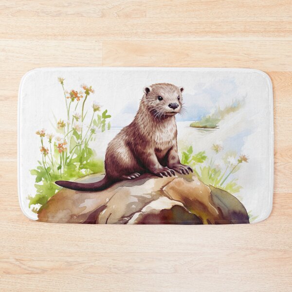 Item preview, Watercolor River Otter designed and sold by TheAnimalZ00.