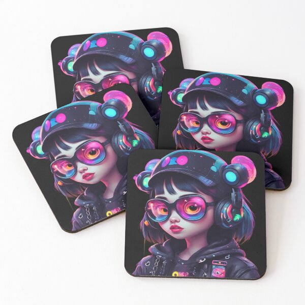 Item preview, Chica Cyberpunk Kawaii, Arte Conceptual designed and sold by Burn-Ego.