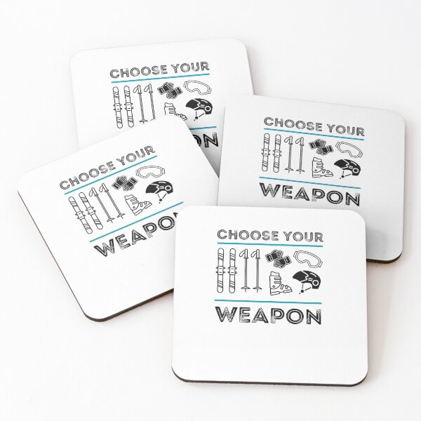 Item preview, Ski racer, choose your weapon, funny gifts for skiers designed and sold by alczar.