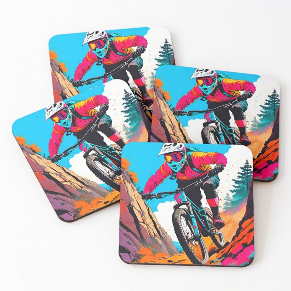 Item preview, Trailblazing Technicolor: Rider in Full Flight designed and sold by GrizzlyCollective.