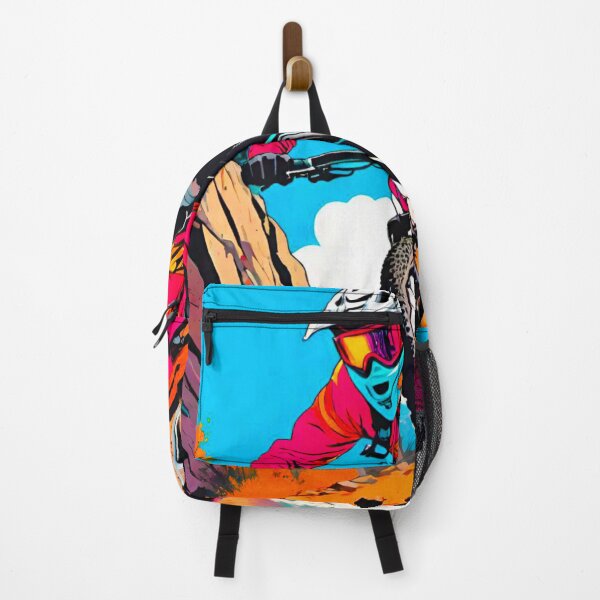 Item preview, Trailblazing Technicolor: Rider in Full Flight designed and sold by GrizzlyCollective.