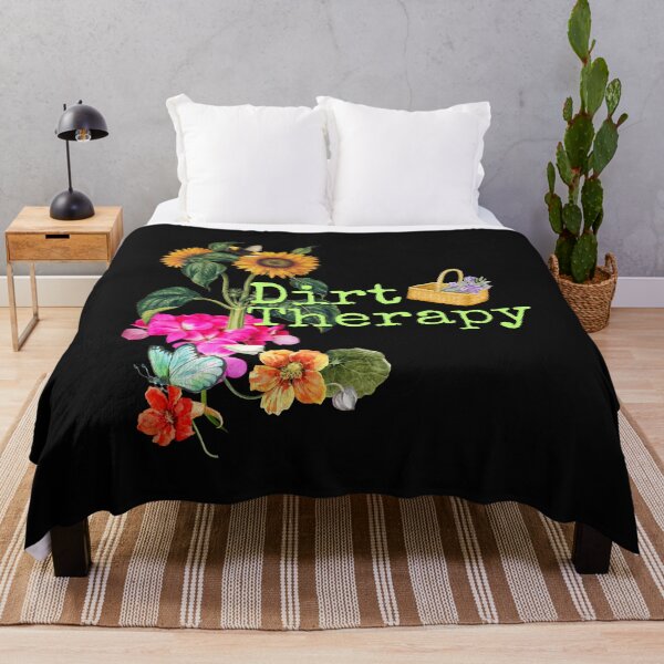 Item preview, Dirt Therapy Colorful Garden Flowers Design designed and sold by EarthArtDesigns.