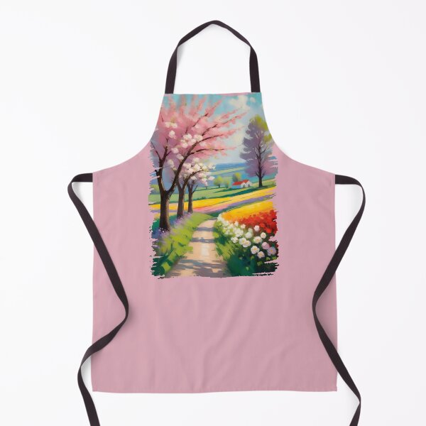 Item preview, Spring, flowers, trees, countryside, impressionist paint designed and sold by lonelymoony.