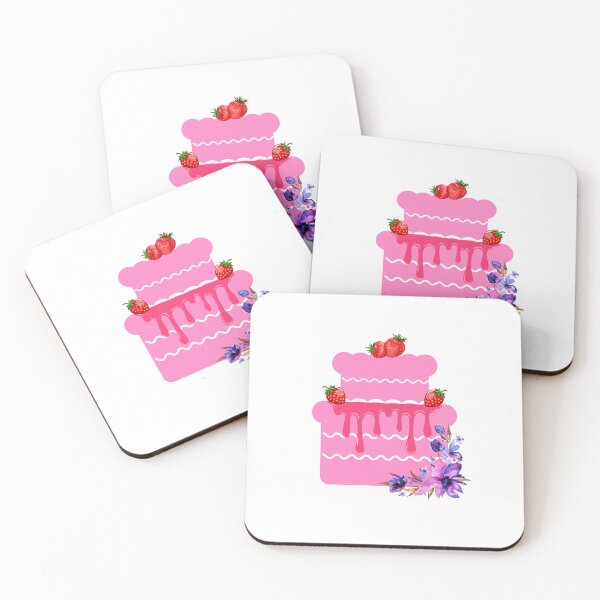 Item preview, Pink Strawberry Cake designed and sold by designlee.
